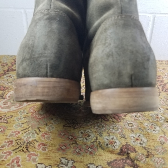 J. CREW Langston khaki suede mid calf boots - Picture 6 of 11